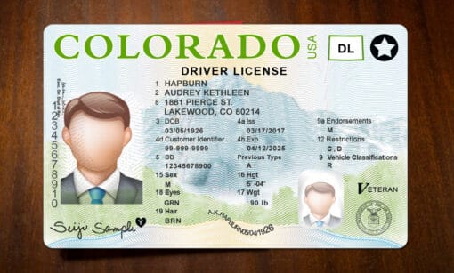 Colorado dl front back