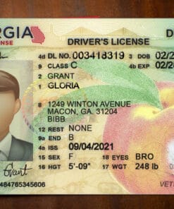 Georgia Driver License Template