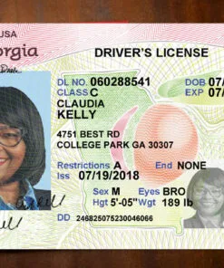 Georgia Driver License Template (V1)