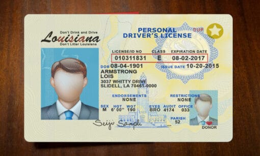 Louisiana dl front 1