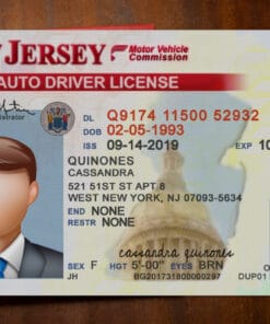 New Jersey Driver License Template