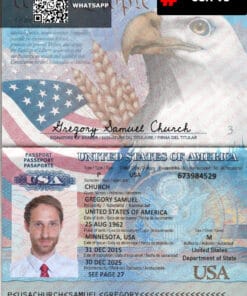 USA Passport Template (V3)