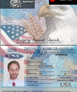 USA Passport Template (V3)
