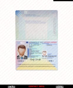 Netherlands Passport Template