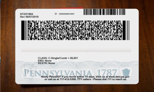 Pensylvania dl Back b