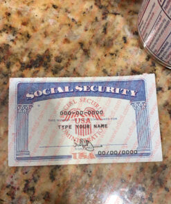 Social Security Card on the Tyles