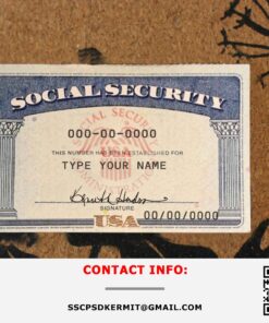 SSN Card Template