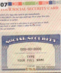 SSN Card Template 01