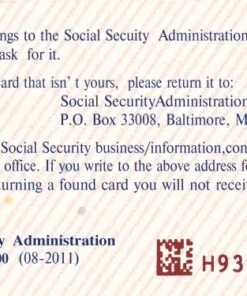 social security card template
