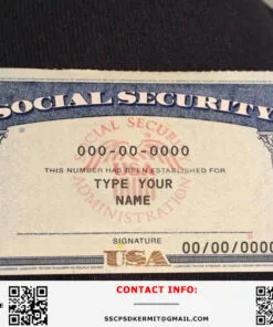 Social Security Card on pant