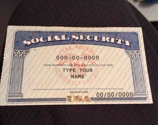 Social Security Card on pant