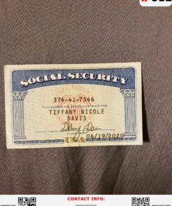 Connecticut Social Security Card Template