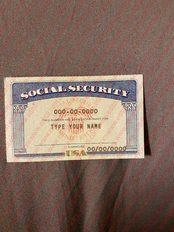 Connecticut Social Security Card