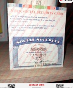 Anniston Social Security Card Template