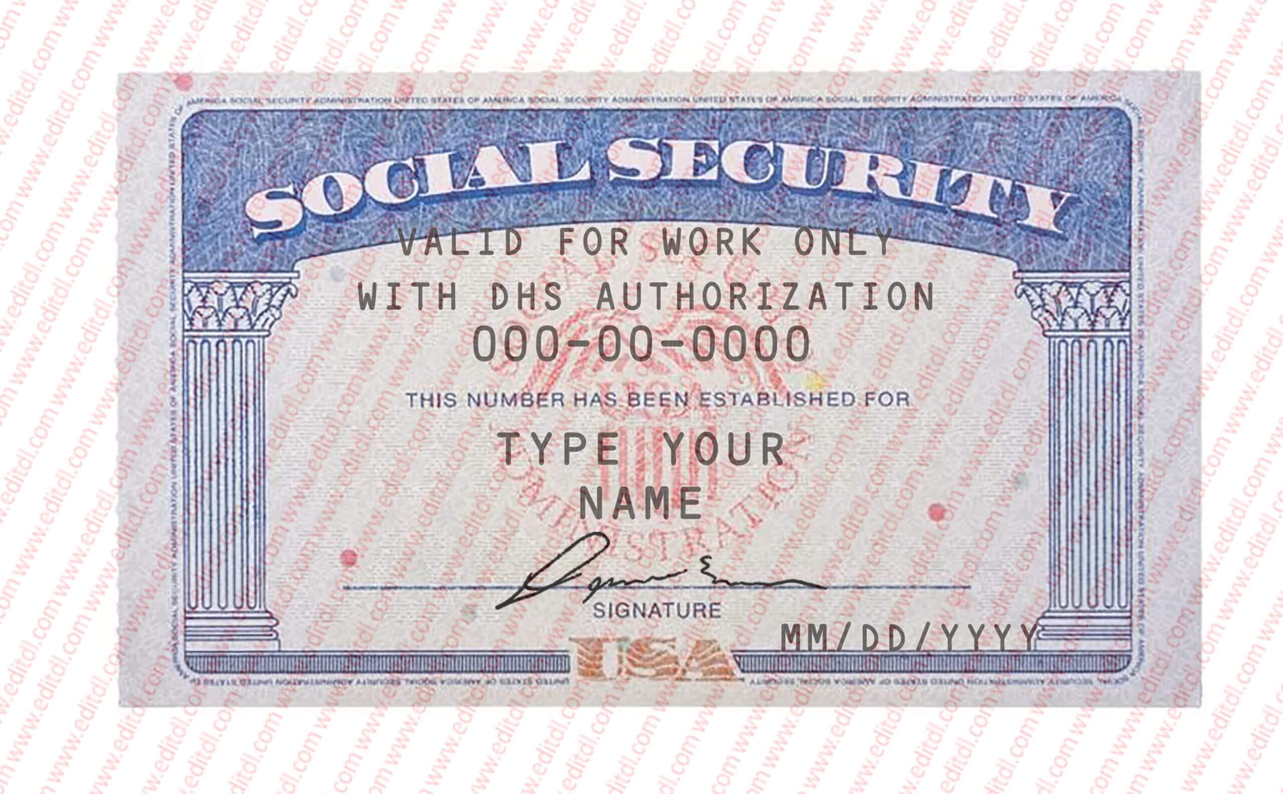tennessee social security card