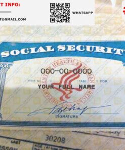 South Carolina Social Security Card Template