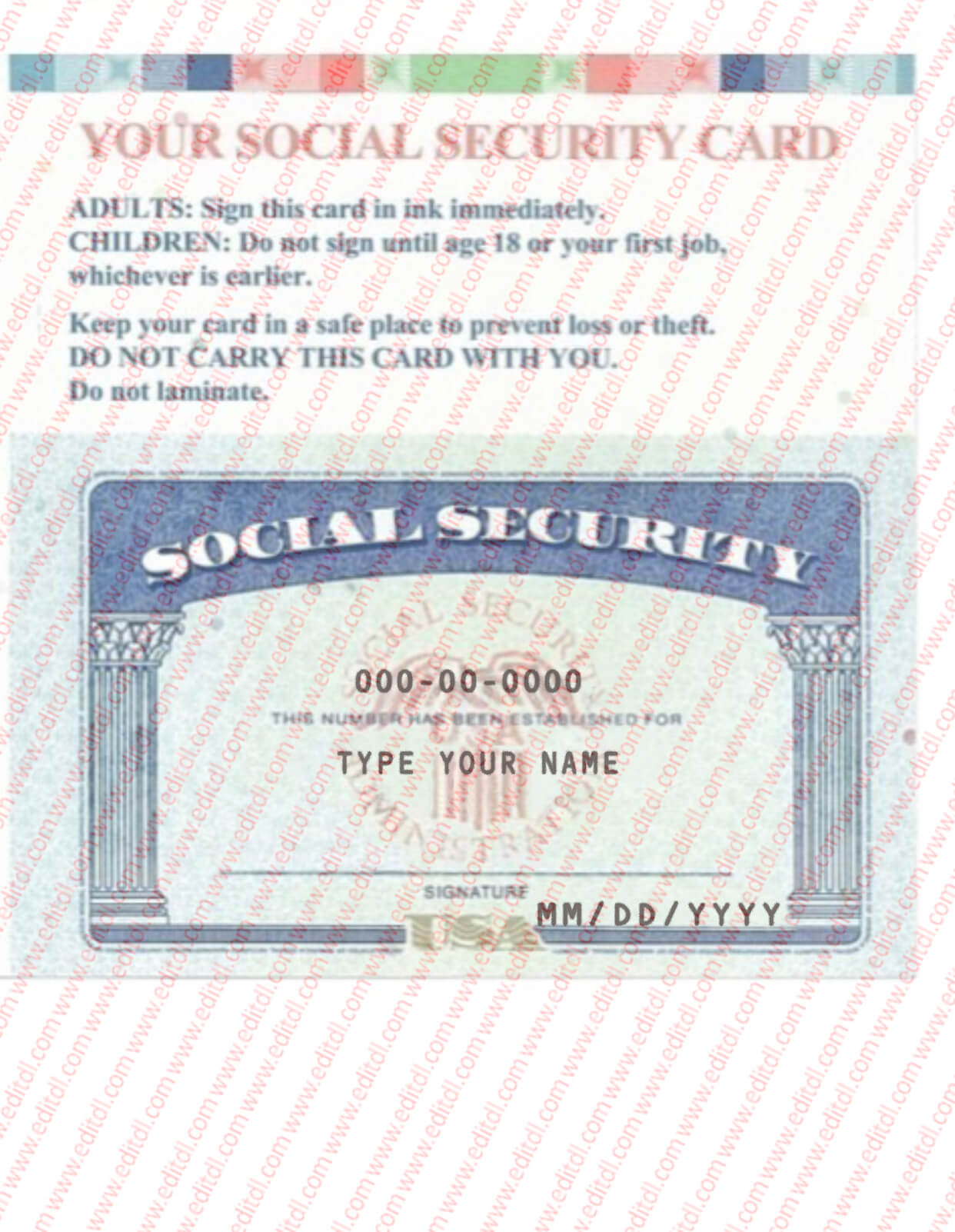 oregon social security card