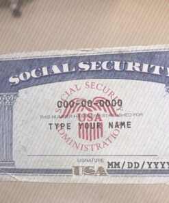 Social Security Card Template 03 - EDIT SSC