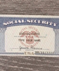 Wyoming Social Security Card