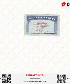 Alaska Social Security Card Template