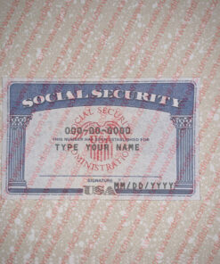 Utah Social Security Card