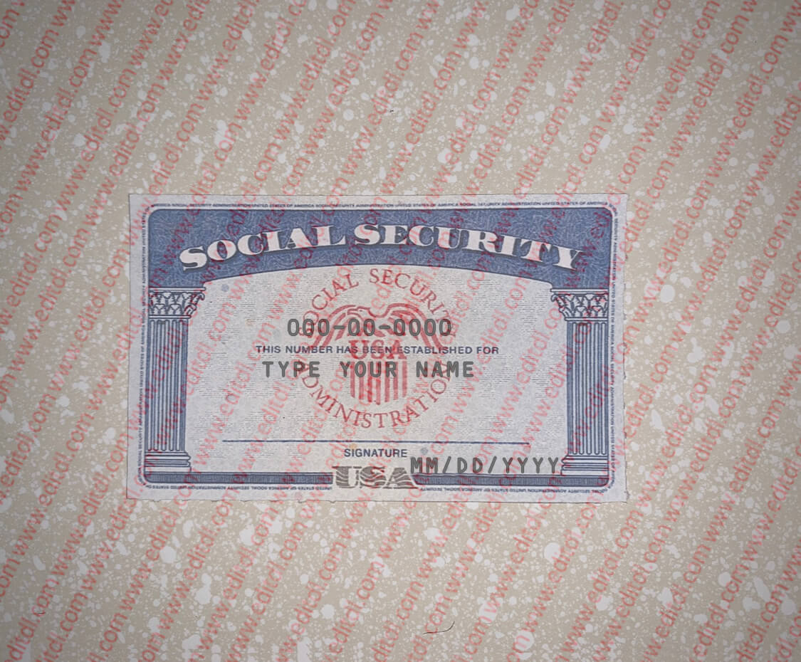Utah Social Security Card