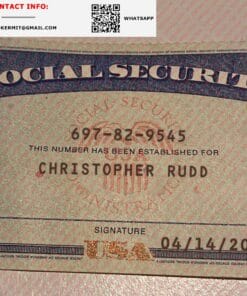 Arizona Social Security Card Template