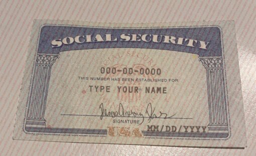 Arizona Social Security Card