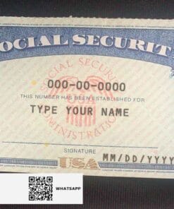 Social Security Card Template 65