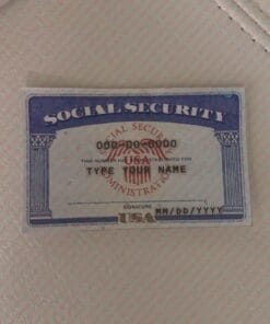 Social Security Card Template 67