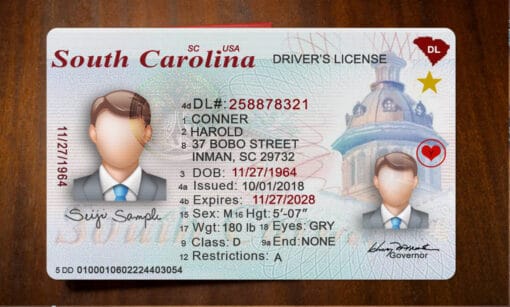 South Carolina new dl front back