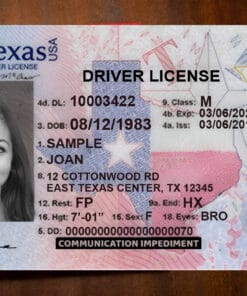 Texas Driver License Template New