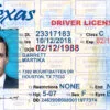 Texas Driver License Template V1