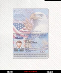 USA Passport Template V1