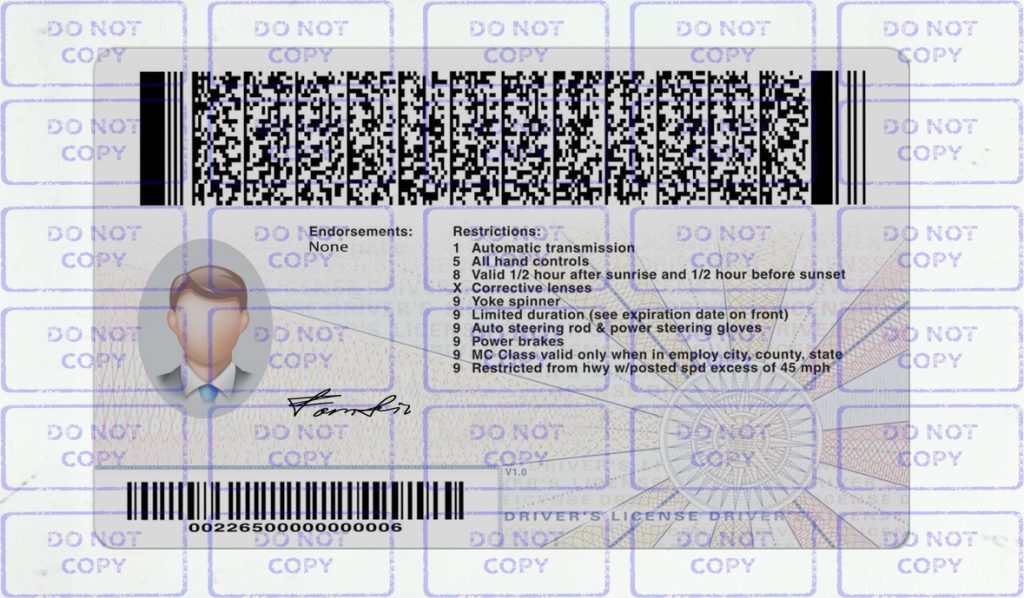 Virginia Driver License Template - EDIT SSC