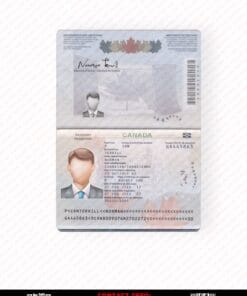 Standard Canada Passport Template PSD