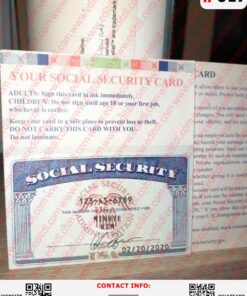 Alexander Social Security Card Template