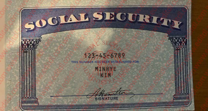 Kansas Social Security Card
