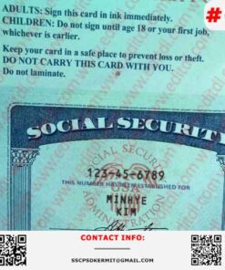 Iowa Social Security Card Template