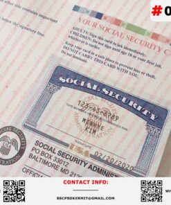 Indiana Social Security Card Template
