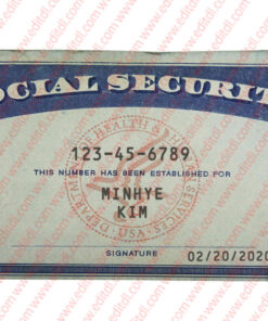 Georgia Social Security Card