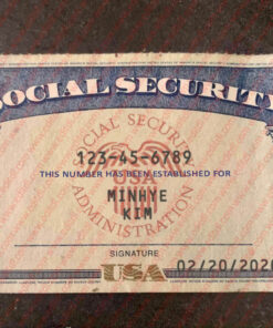 Kentucky Social Security Card