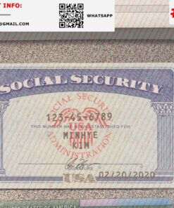 Missouri Social Security Card Template