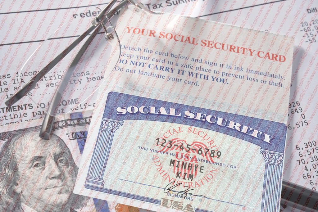 Mississippi Social Security Card Template - EDIT SSC