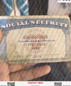 Michigan Social Security Card Template