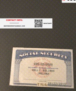 Nevada Social Security Card Template