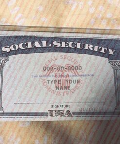 north dakota social security card