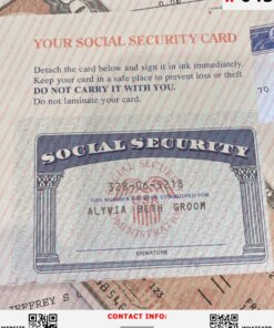North Carolina Social Security Card Template