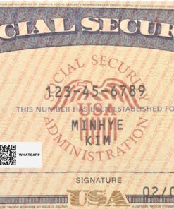 Pennsylvania Social Security Card Template
