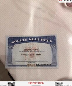 Social Security Card Template 66